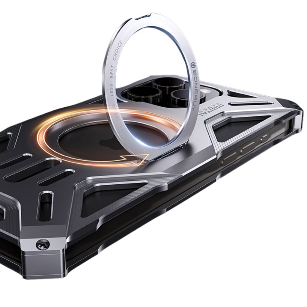 Magnetisches Metallgehäuse mit Standfuß für iPhone
