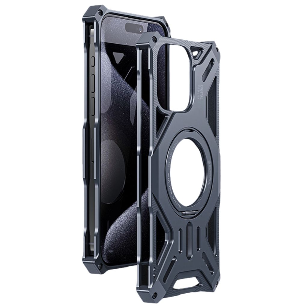 Magnetisches Metallgehäuse mit Standfuß für iPhone