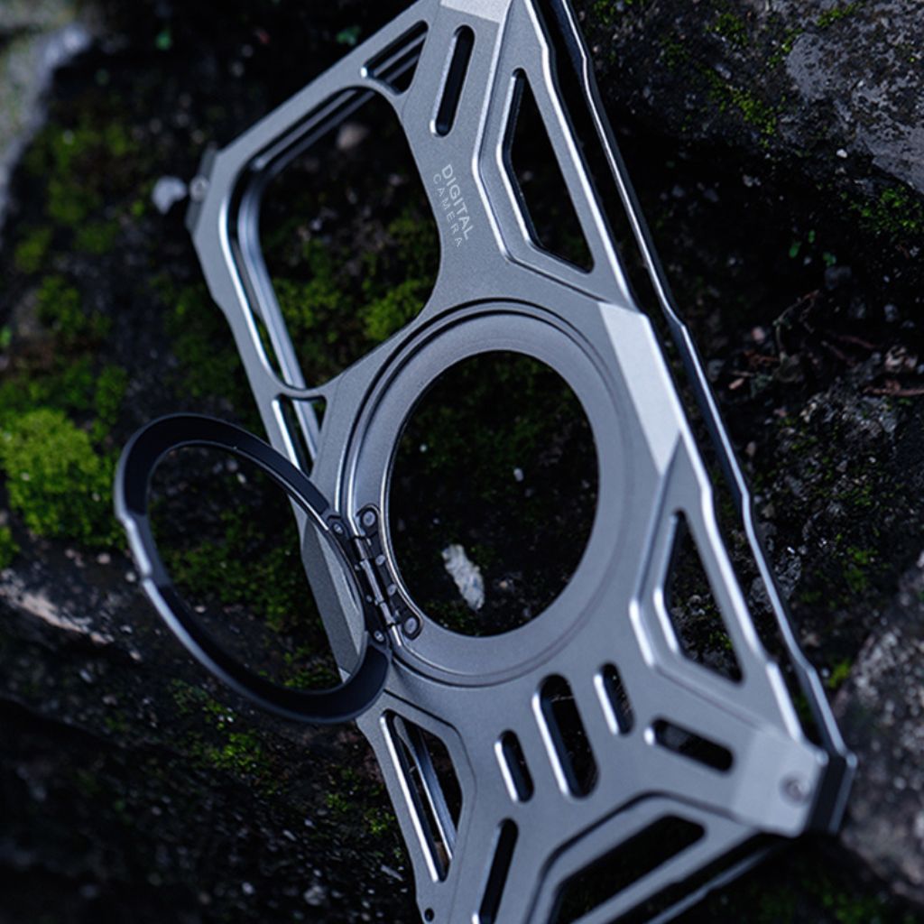 Magnetisches Metallgehäuse mit Standfuß für iPhone