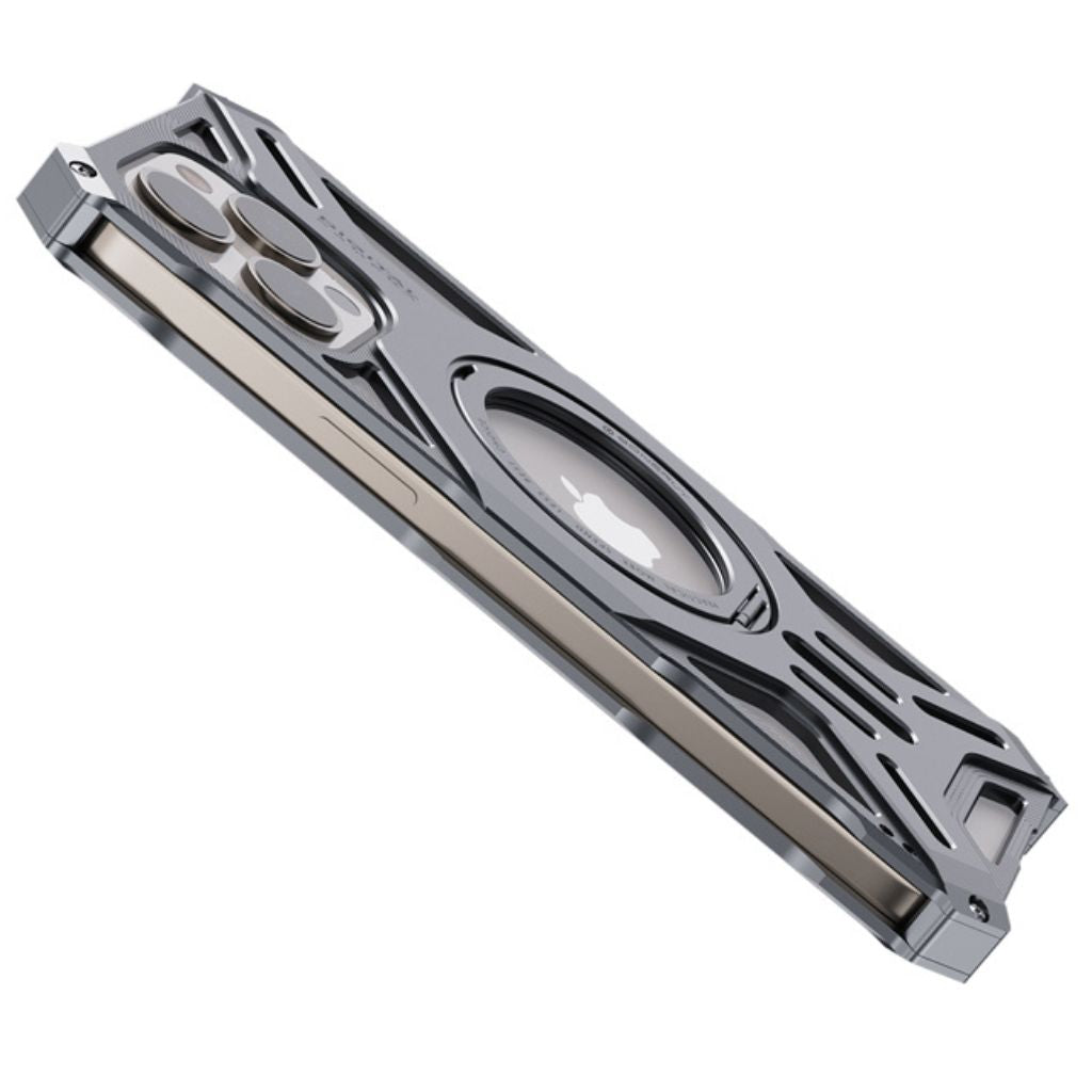 Magnetisches Metallgehäuse mit Standfuß für iPhone