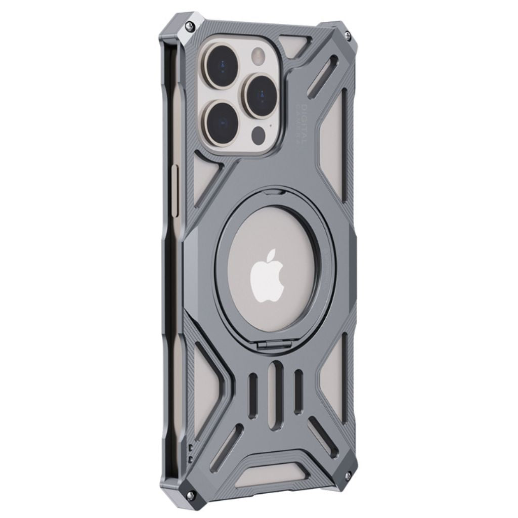 Magnetisches Metallgehäuse mit Standfuß für iPhone