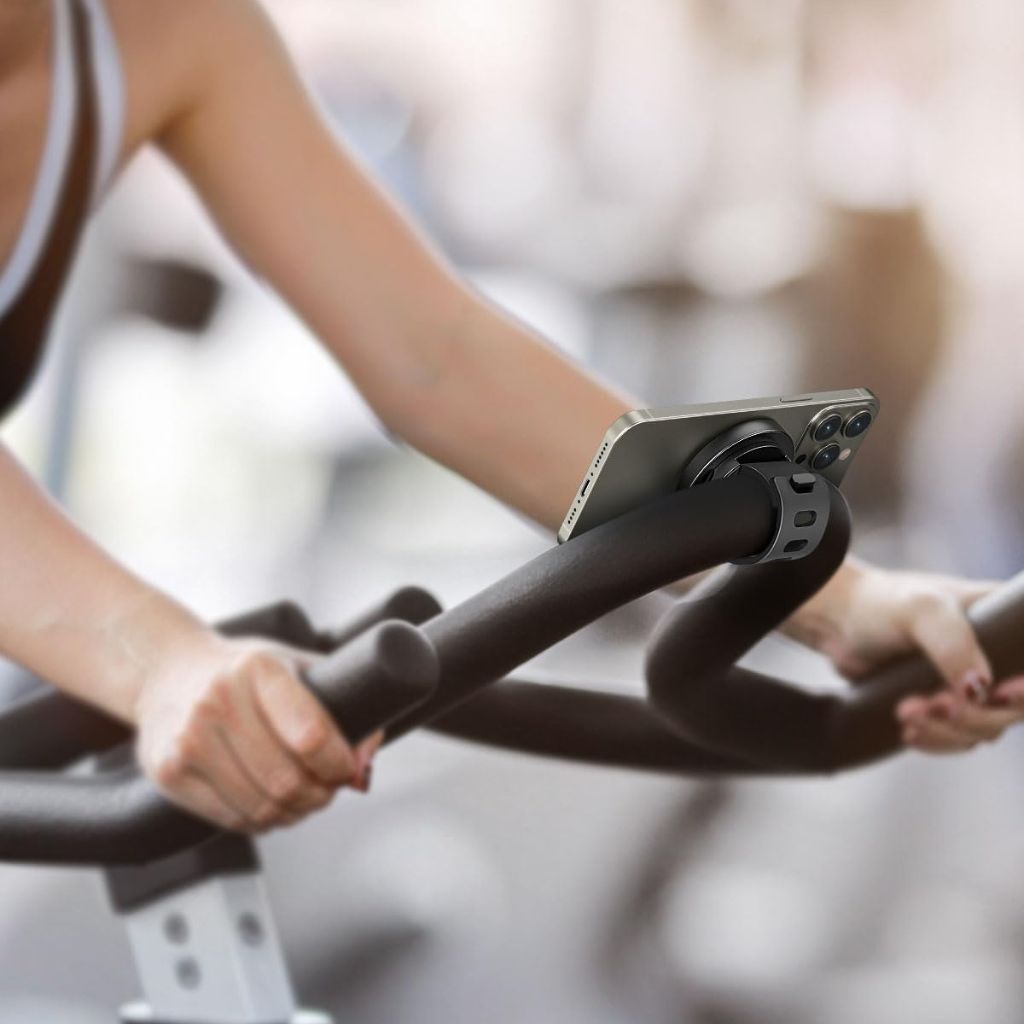 Magnetische Telefonhalterung für das Fitnessstudio, Fahrräder, Kinderwagen und magnetische Oberflächen