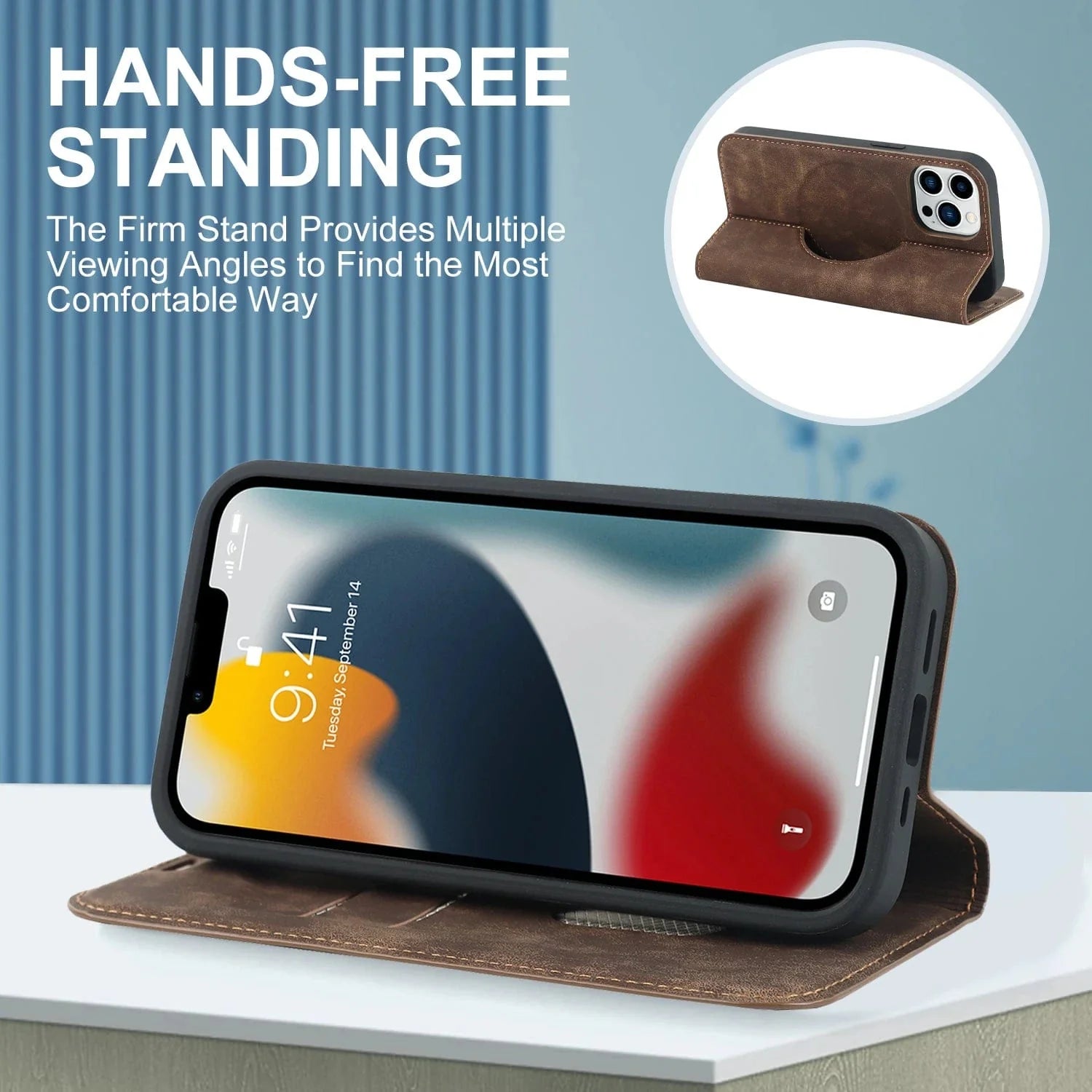 MagSafe iPhone Wallet Case | RFID Leder Magnetkartenhalter Luxushülle