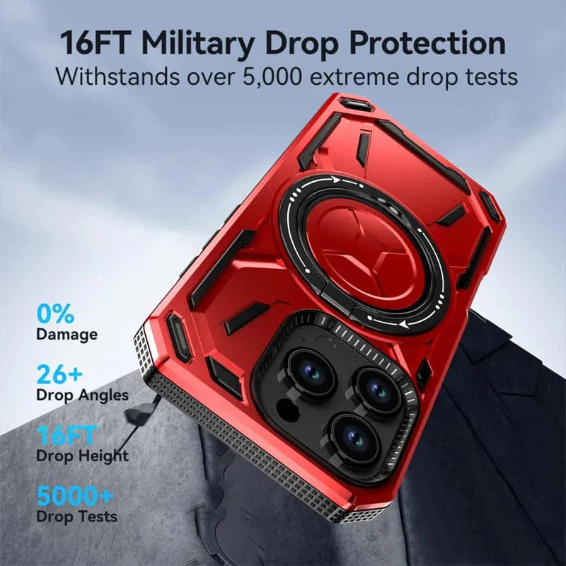 MagSafe iPhone 16 Armor stoßfeste Ring Halter Tasche