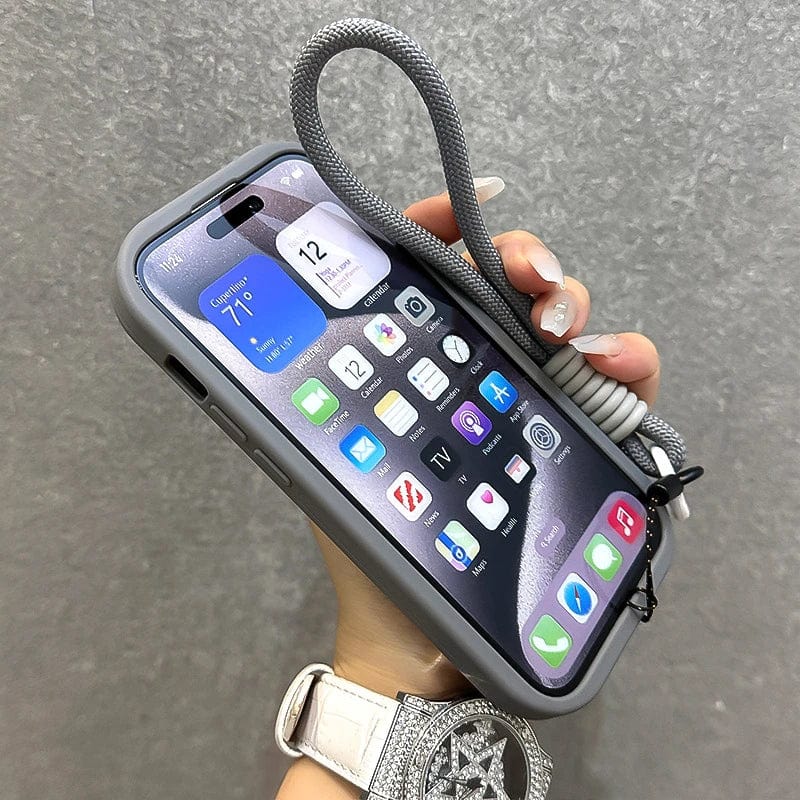 MagSafe iPhone-Hülle mit faltbarem Glaskamerenschutz