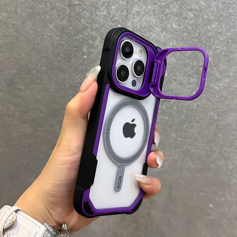 MagSafe iPhone Stoßfeste Hülle Mit Faltkamera-Schutzständer
