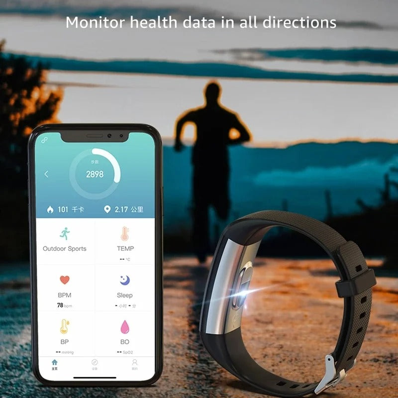 Smartwatch mit Blutdruck- und Herzfrequenzüberwachung – Fitness Tracker für Frauen