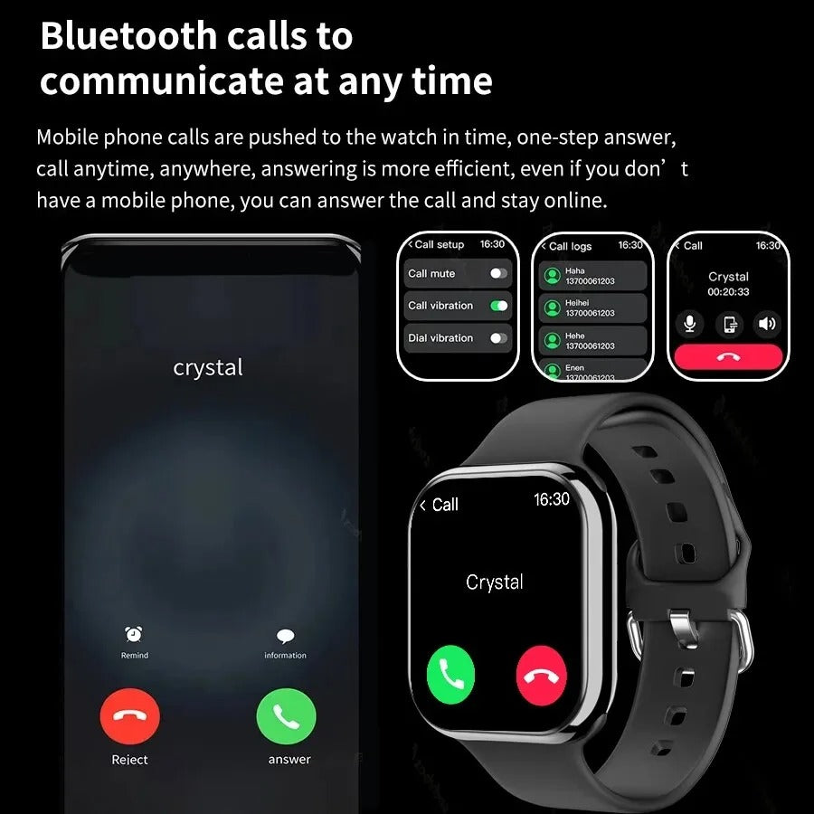 Motion GPS Smartwatch - Gesundheitsüberwachung Fitnessuhr mit Silikonarmband