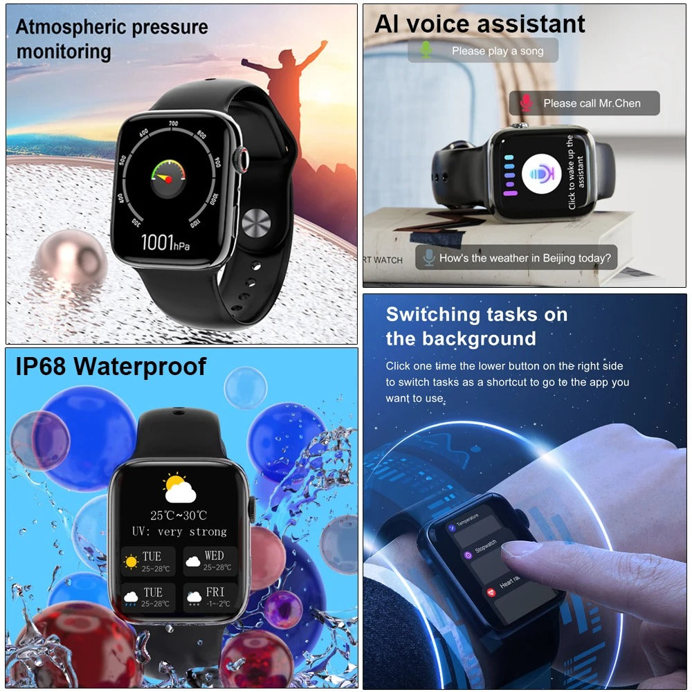 ProGear Serie 5 Smartwatch – Preiswert, Premium-Funktionen, Telefonkompatibilität, Schlank & Langlebig