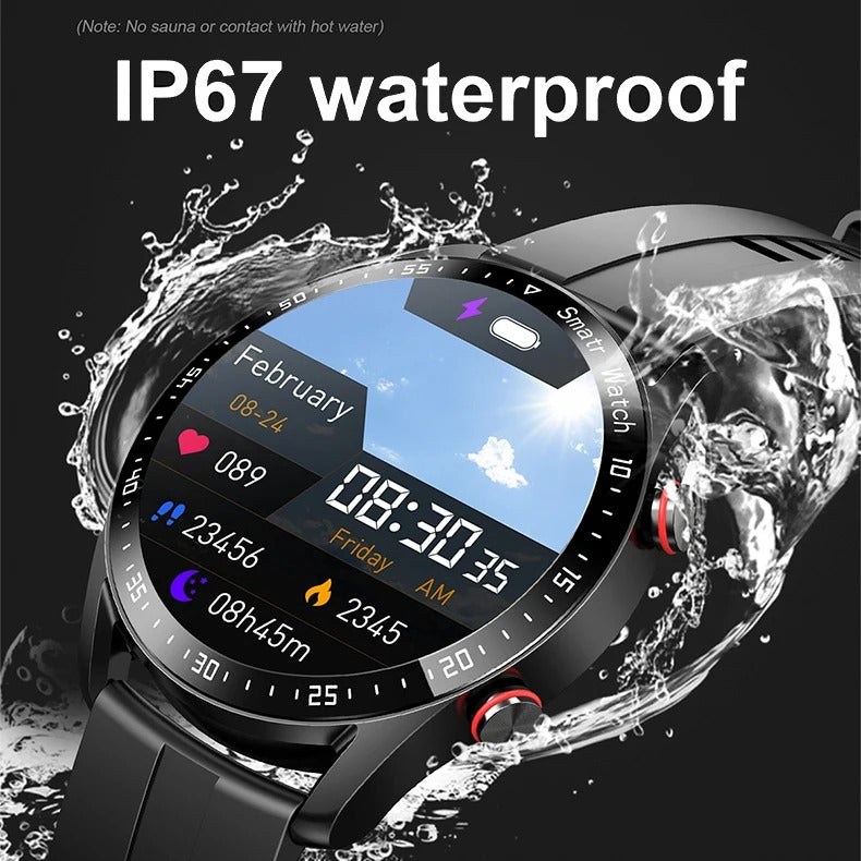 Aktive Herren Smartwatch – Elegantes Design mit Bluetooth Fitness-Tracking