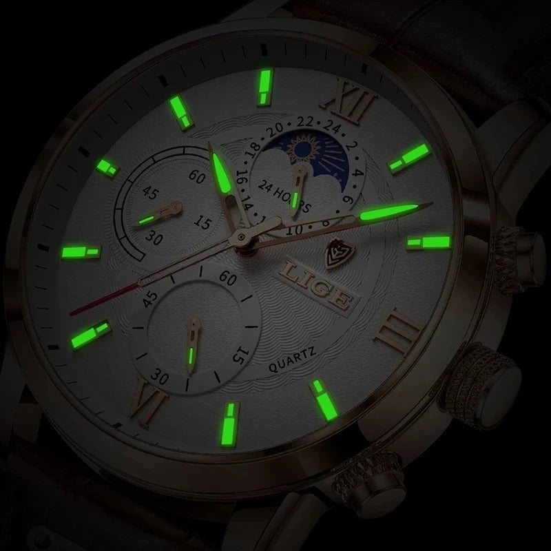 TitanMark Elite Luxus Herren Uhr - Stilvolles Zeitmessgerät für legere und formelle Anlässe