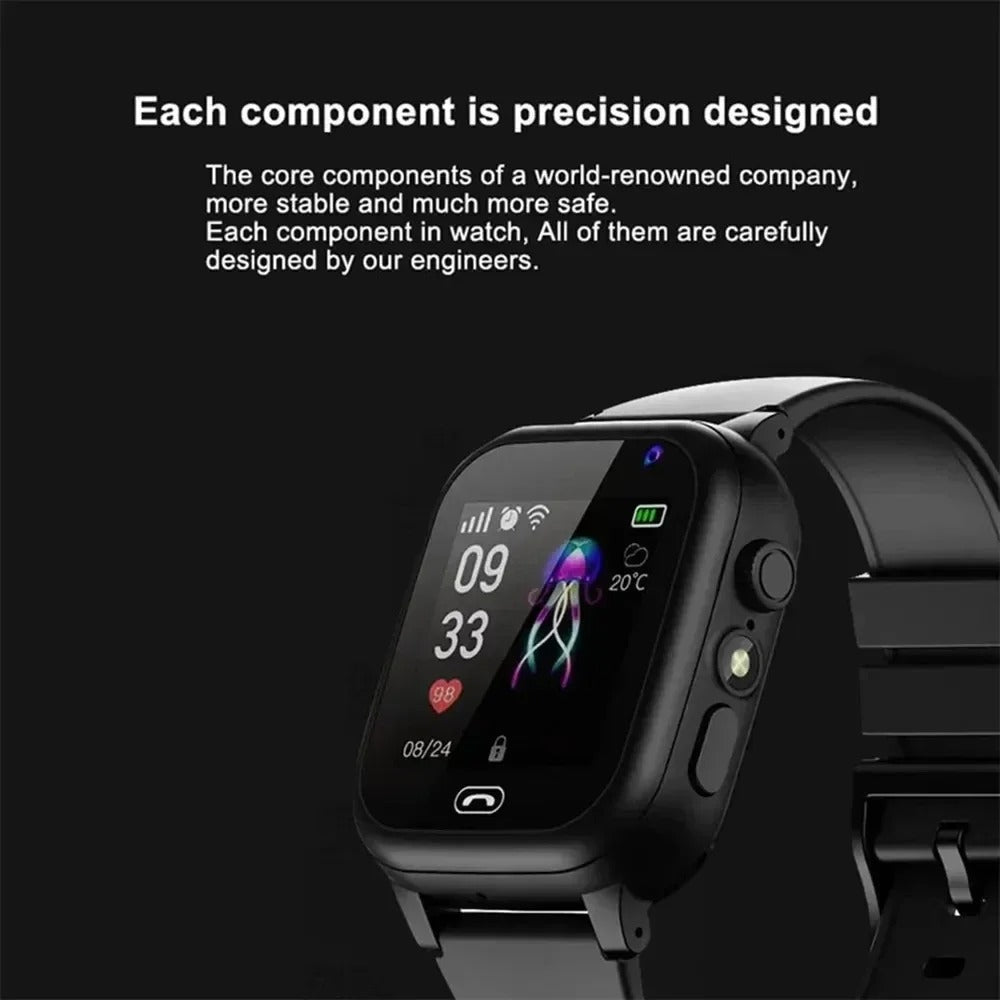 4G Kinder GPS Smartwatch - Videoanrufe, SOS und Spiele für Kinder