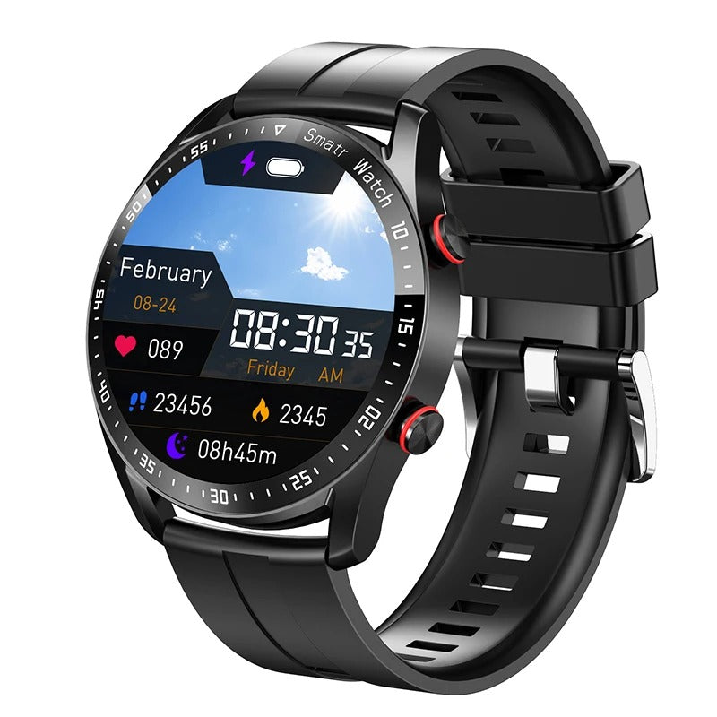 Aktive Herren Smartwatch – Elegantes Design mit Bluetooth Fitness-Tracking