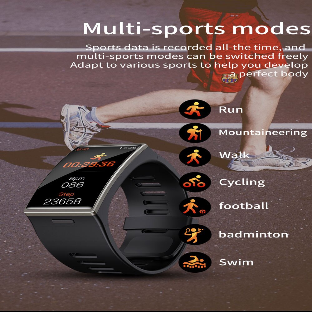 Smartwatch mit Blutdruck-, Herzfrequenz- & SpO₂-Messung – Fitness Tracker mit Schlafmonitor & OLED-Display