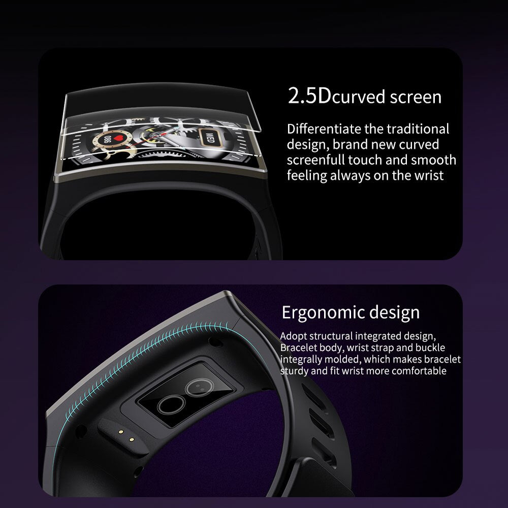 Smartwatch mit Blutdruck-, Herzfrequenz- & SpO₂-Messung – Fitness Tracker mit Schlafmonitor & OLED-Display