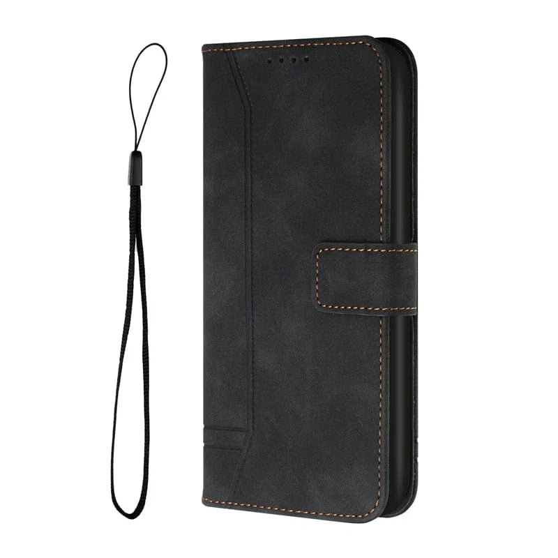 Matte Leather Google Pixel Magnetische Flip Cover Geldbörse Hülle