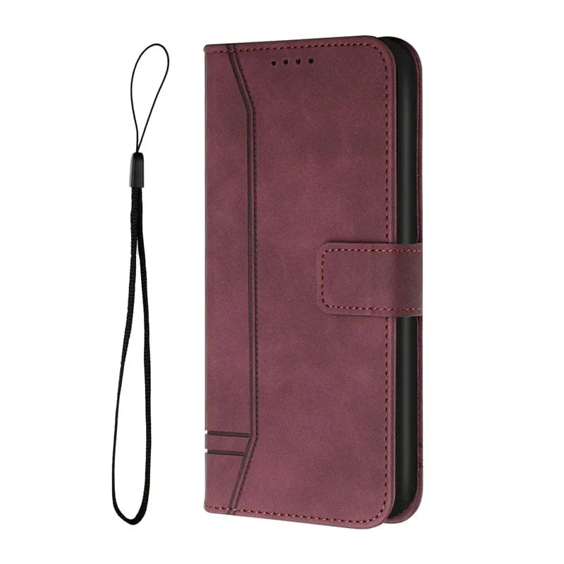 Matte Leather Google Pixel Magnetische Flip Cover Geldbörse Hülle