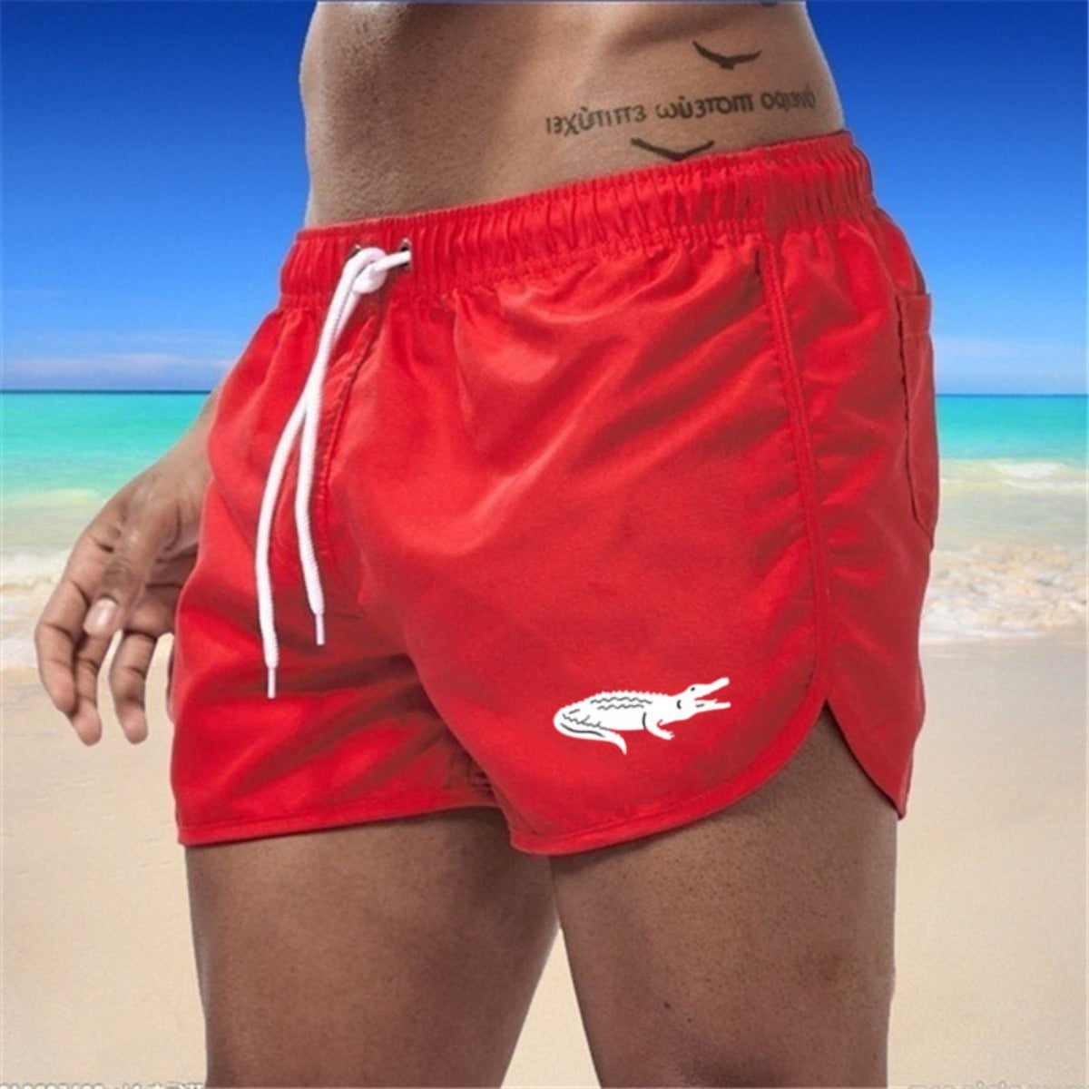 Mehrfarbige Strand-Shorts - Leichte Sportshorts | Sommer