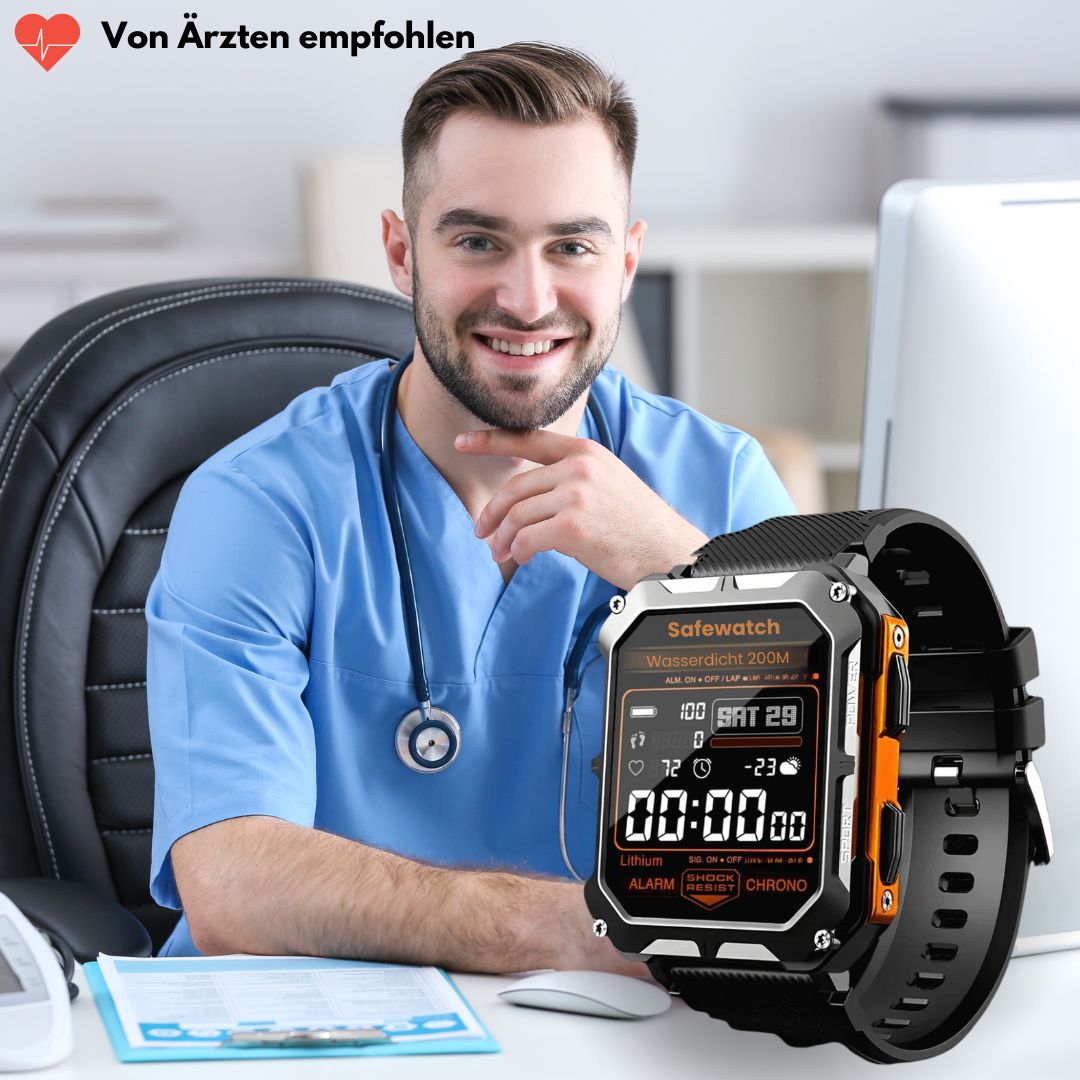 Militär-Smartwatch mit Herzfrequenzmesser