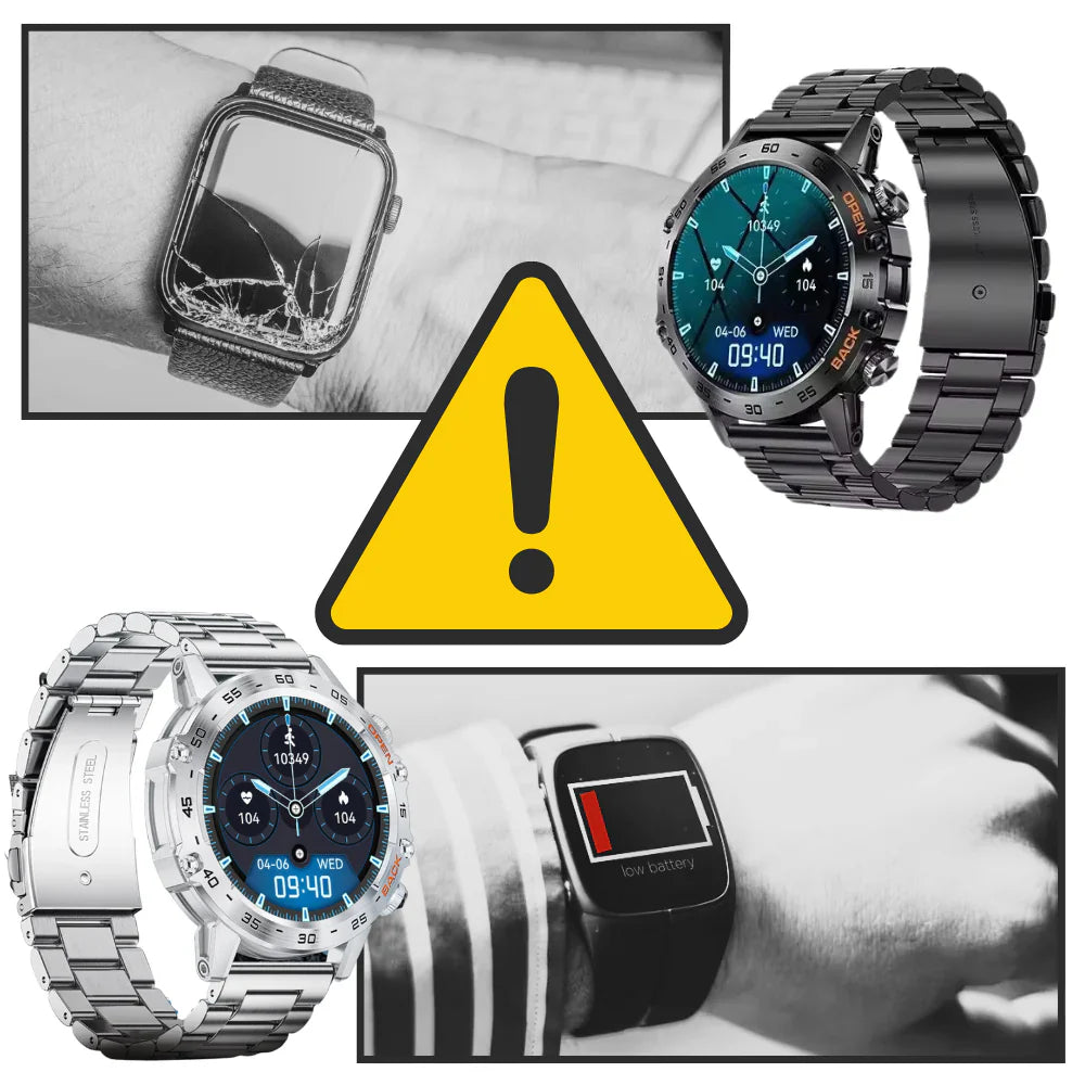 Militär-Smartwatch mit Herzfrequenzmesser