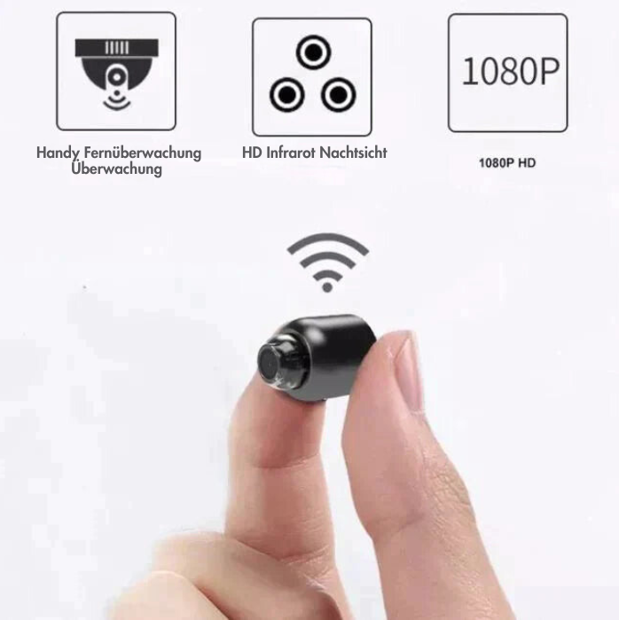 Mini HD-Spy-Kamera ohne Kabel und Nachtsicht