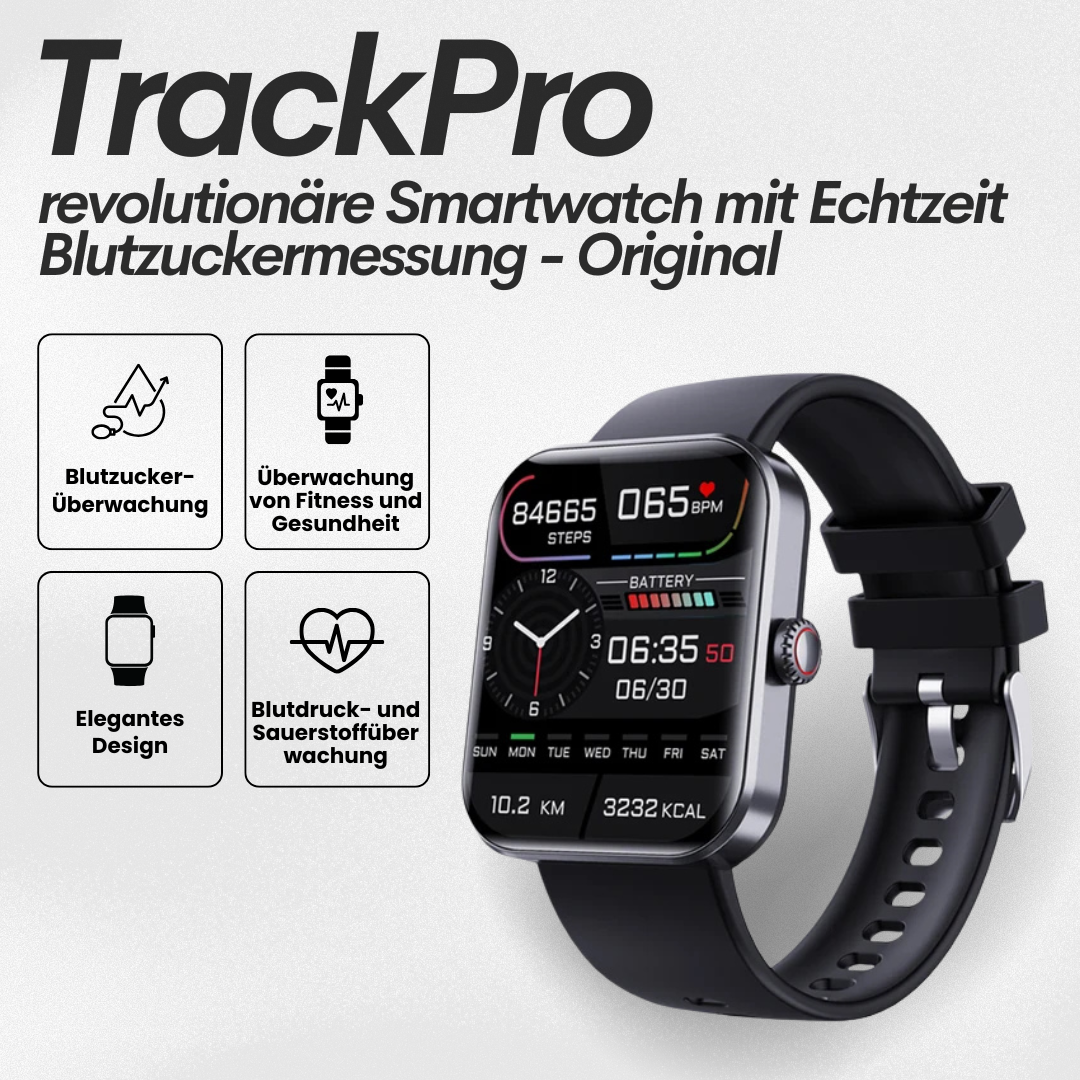 Smartwatch - Gesundheitsuhr mit Echtzeit-Blutzuckermessung