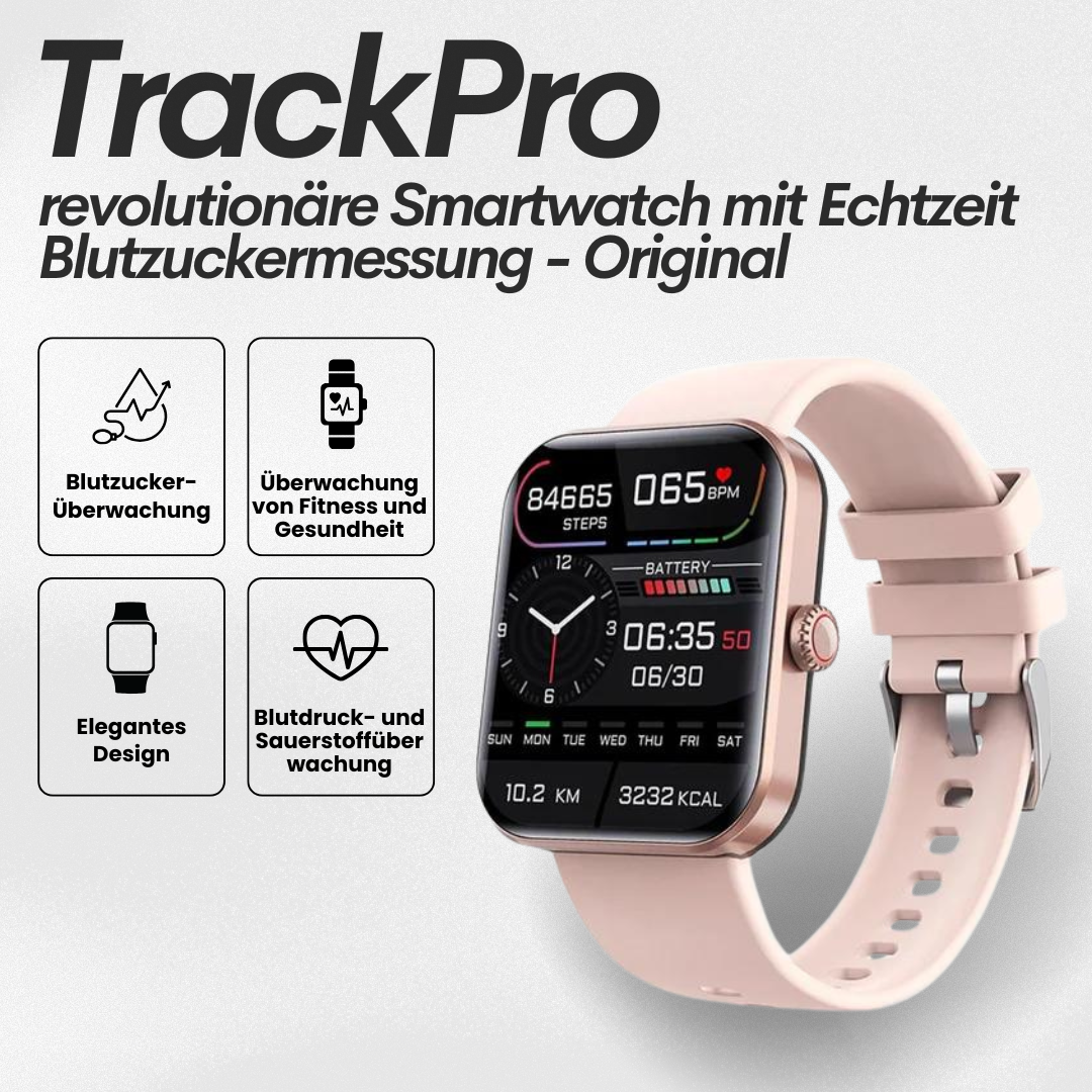 Smartwatch - Gesundheitsuhr mit Echtzeit-Blutzuckermessung