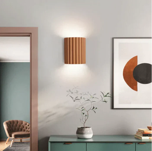 Moderne Harz-Wandlampe - Stilvolles Design | Warmes Licht