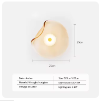 LED Glas Wandleuchte - Energiesparend & Modern