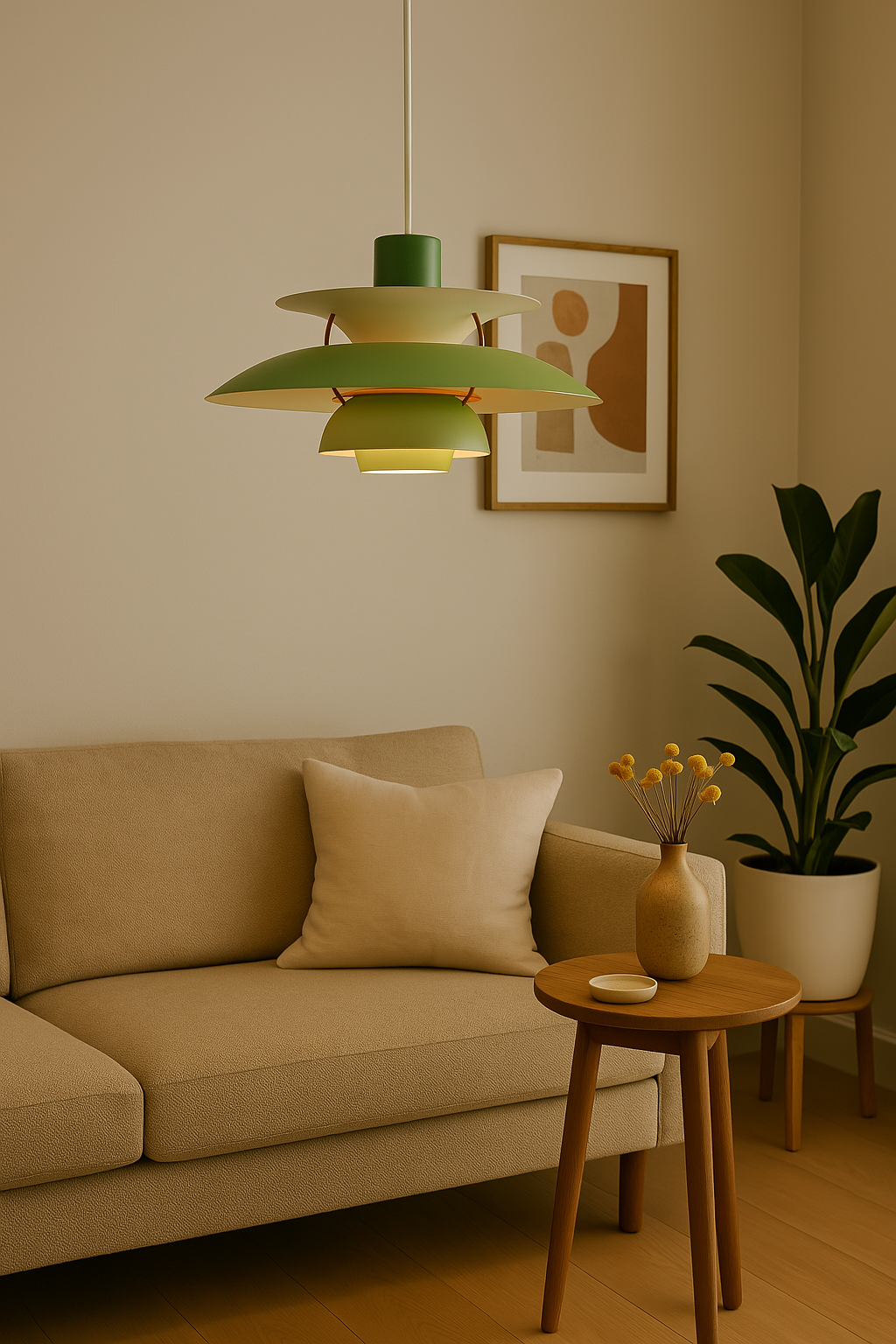 Runde LED Deckenlampe mit Dimmer – Modernes Design