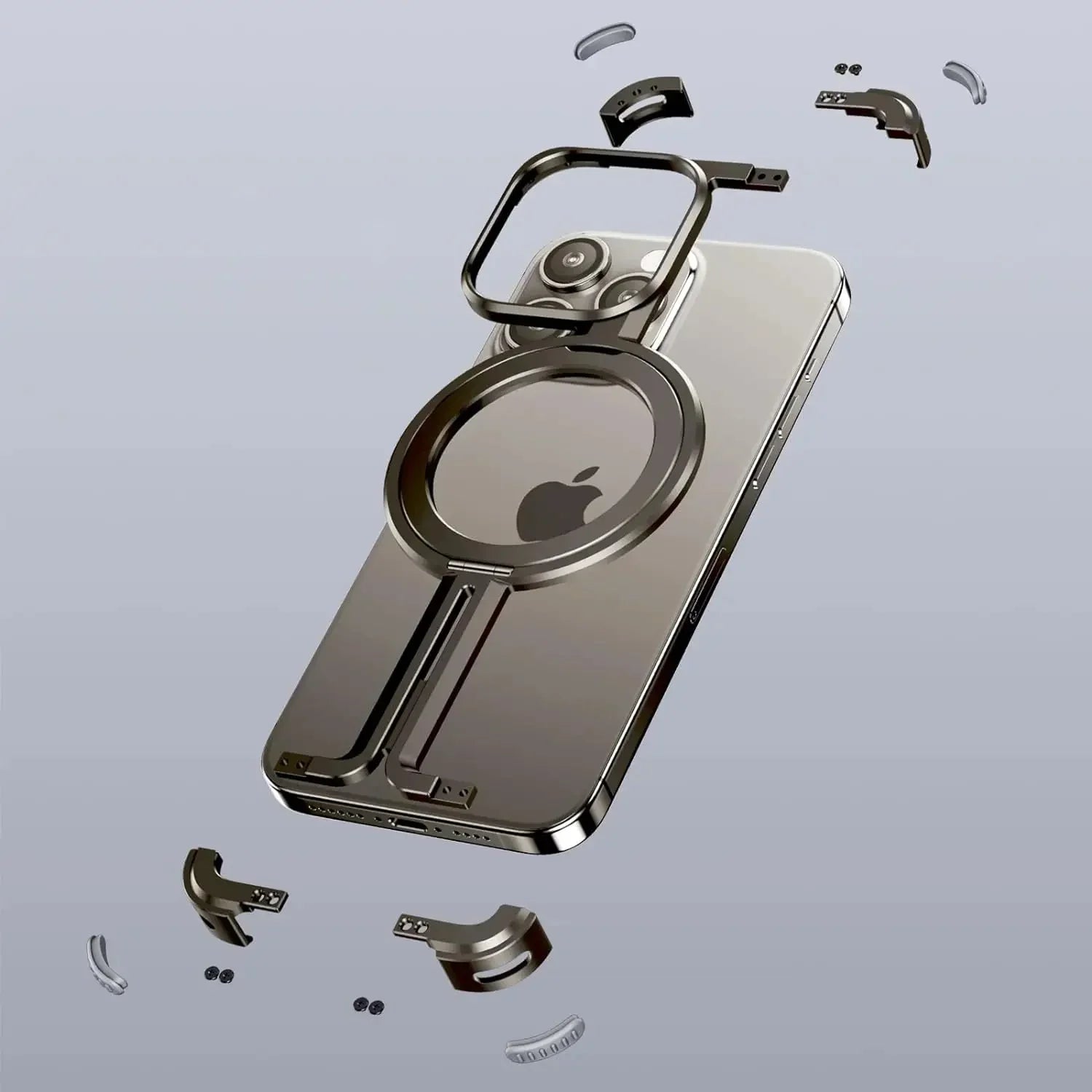Rahmenlose Hülle aus natürlichem Titan für das iPhone