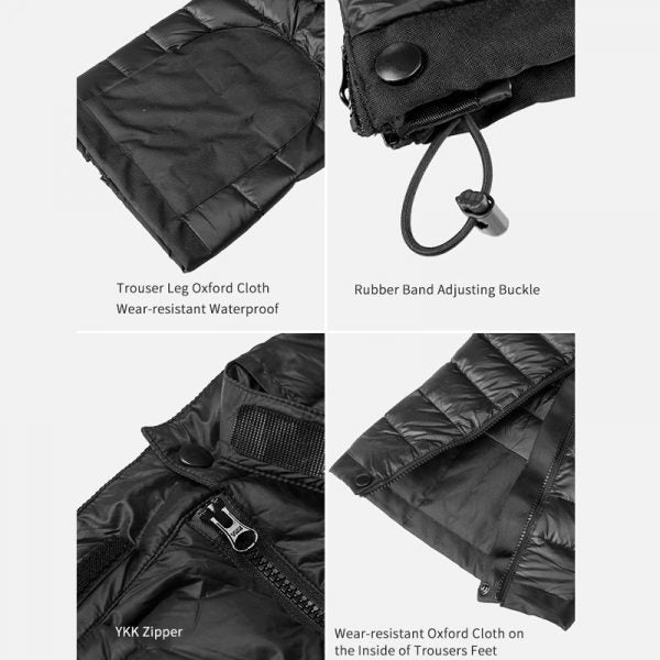 Premium Outdoor Thermal Gansdaunenhose – Wasserdichte & Winddichte Winterhose für Wandern, Camping & Skifahren