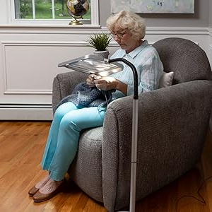 Vollseiten-Vergrößerungsglas mit LED-Licht – Freihand-Lesehilfe für Bücher, Basteln und Hobbys