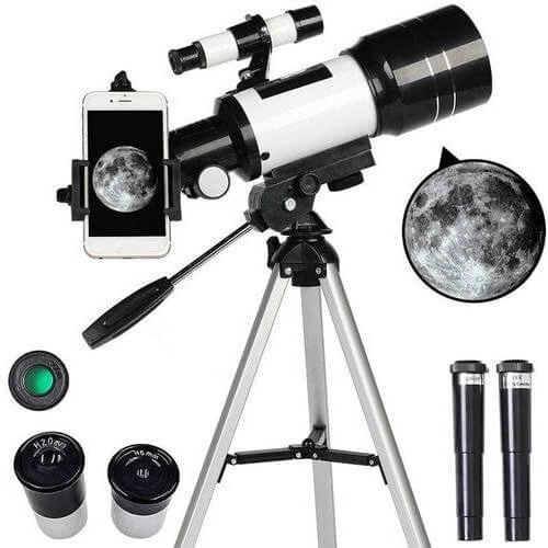 Erkunde die Sterne mit Leichtigkeit - professionelles Teleskop mit Stativ & 150x Zoom für Mondbeobachtungen