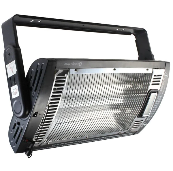 Wandmontierter Infrarot-Terrassenheizer mit Halogenlampe 1500W für Innen & Außen