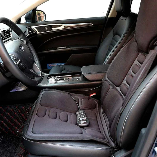 8 Mode Massagesitzauflage mit beheiztem Rücken-Nacken-Kissen für Auto & Zuhause