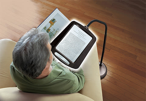 Vollseiten-Vergrößerungsglas mit LED-Licht – Freihand-Lesehilfe für Bücher, Basteln und Hobbys