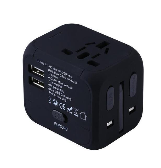 Universal Reiseadapter Weltweit mit USB – 4 Geräte Ladefunktion, CE Zertifiziert, Kompakt & Sicher