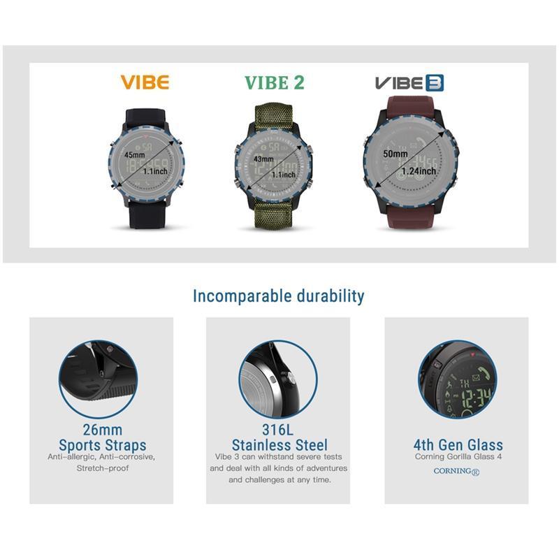 Tactical Smartwatch V3 – Robuste Outdoor-Uhr mit IP67 & 5 ATM Wasserschutz