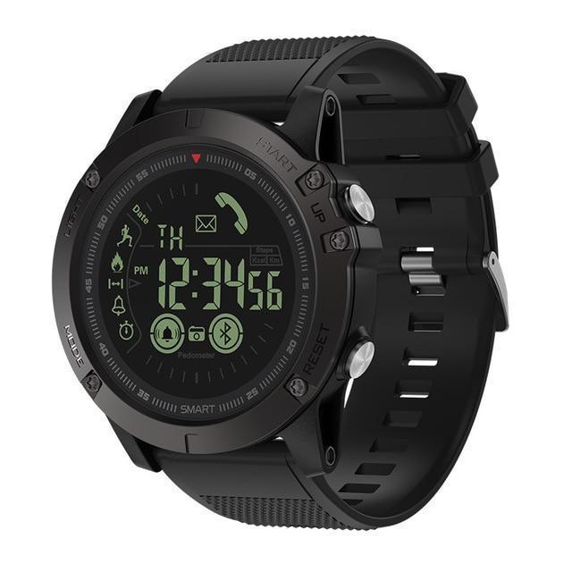 Wasserdichte Outdoor-Smartwatch IP67 – Fitness-Tracker mit Bluetooth, Schrittzähler & Kamera-Fernsteuerung