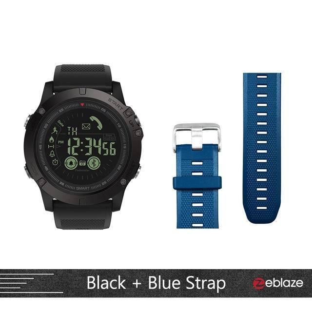 Wasserdichte Outdoor-Smartwatch IP67 – Fitness-Tracker mit Bluetooth, Schrittzähler & Kamera-Fernsteuerung