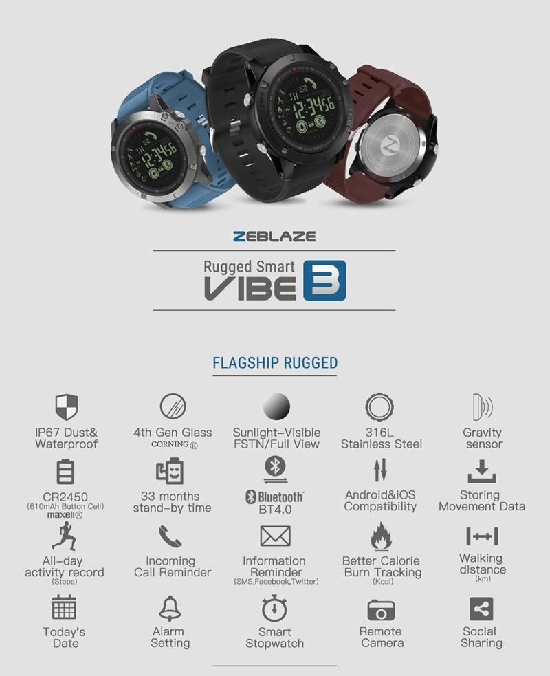 Tactical Smartwatch V3 – Robuste Outdoor-Uhr mit IP67 & 5 ATM Wasserschutz