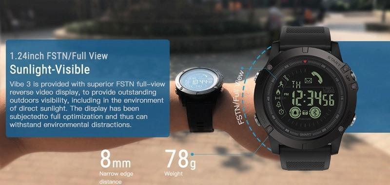 Wasserdichte Outdoor-Smartwatch IP67 – Fitness-Tracker mit Bluetooth, Schrittzähler & Kamera-Fernsteuerung