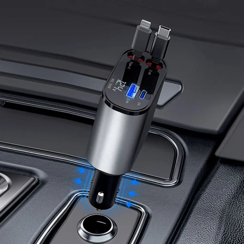 4 in 1 Teleskop-Ladegerät für das Auto