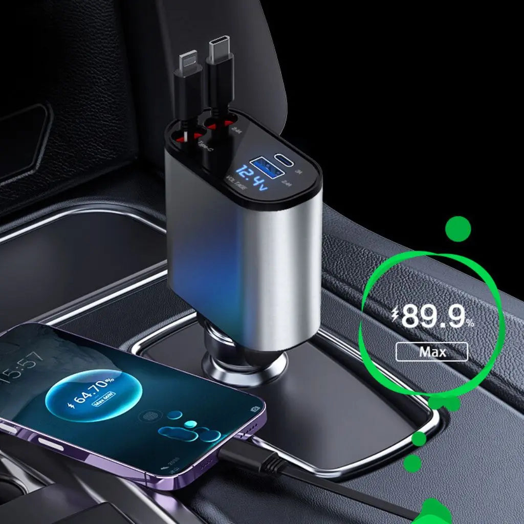 4 in 1 Teleskop-Ladegerät für das Auto