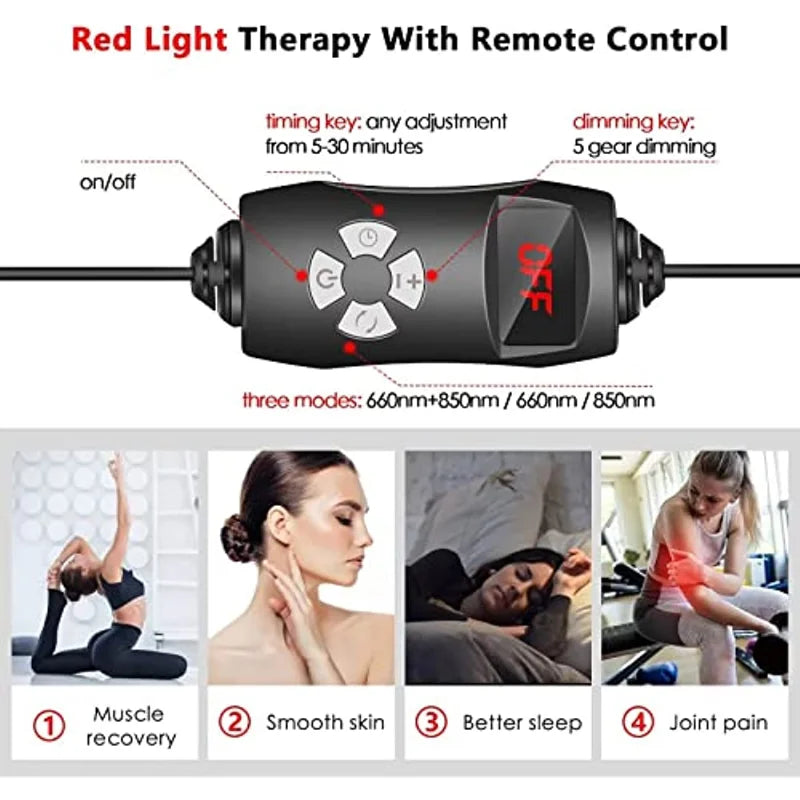 Rotlichttherapie-Panel - Schmerz- und Stresslinderung