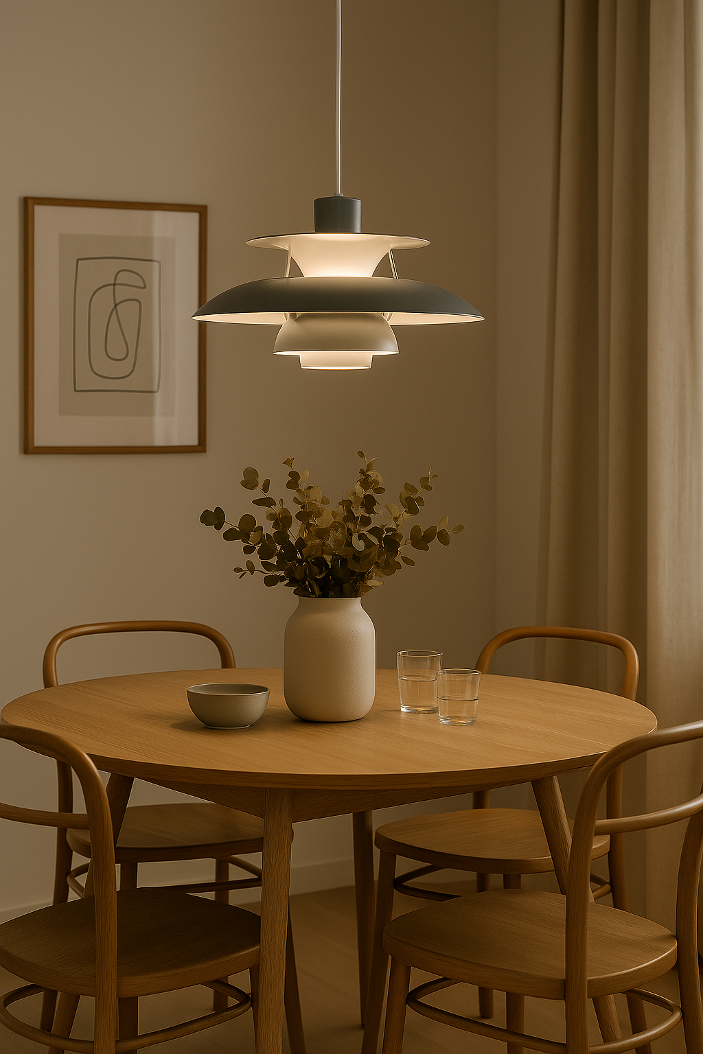 Runde LED-Deckenlampe - Dimmbar & Nachhaltig für Wohnzimmer