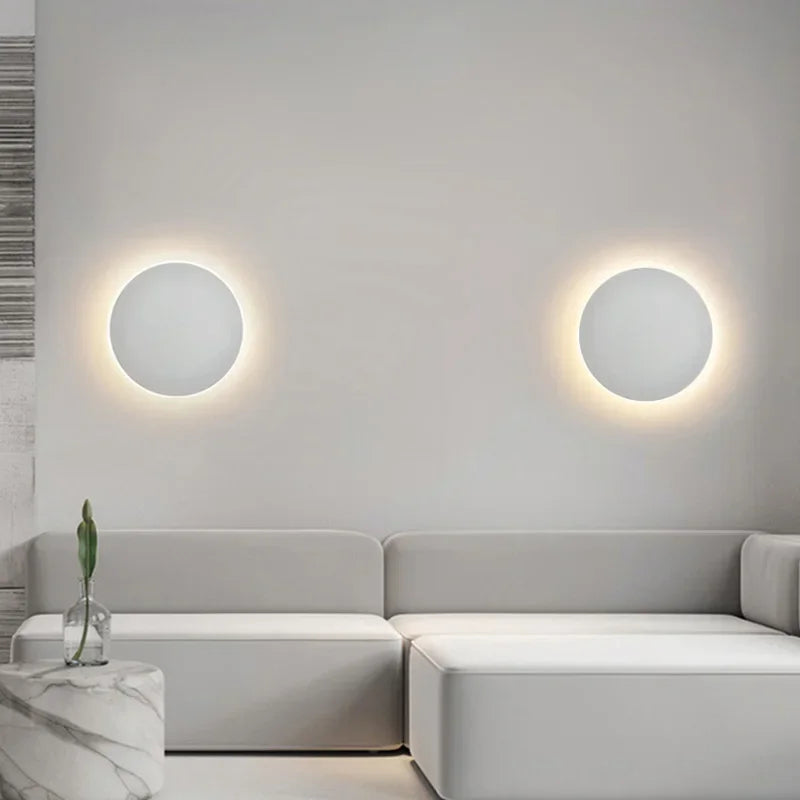 Runde LED-Wandleuchte - SleekeSphere | Modern & Eleganz