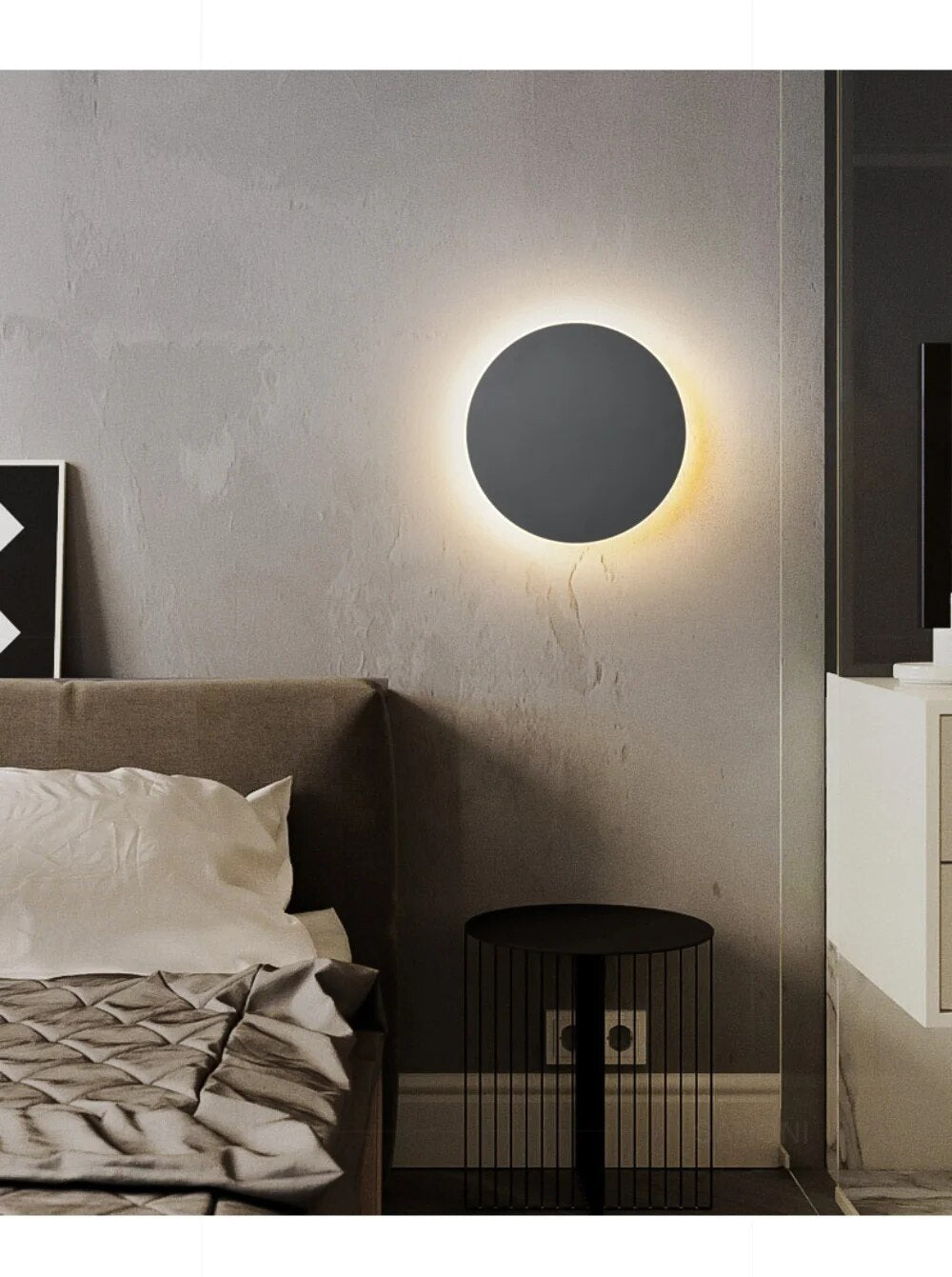 Runde LED-Wandleuchte - SleekeSphere | Modern & Eleganz