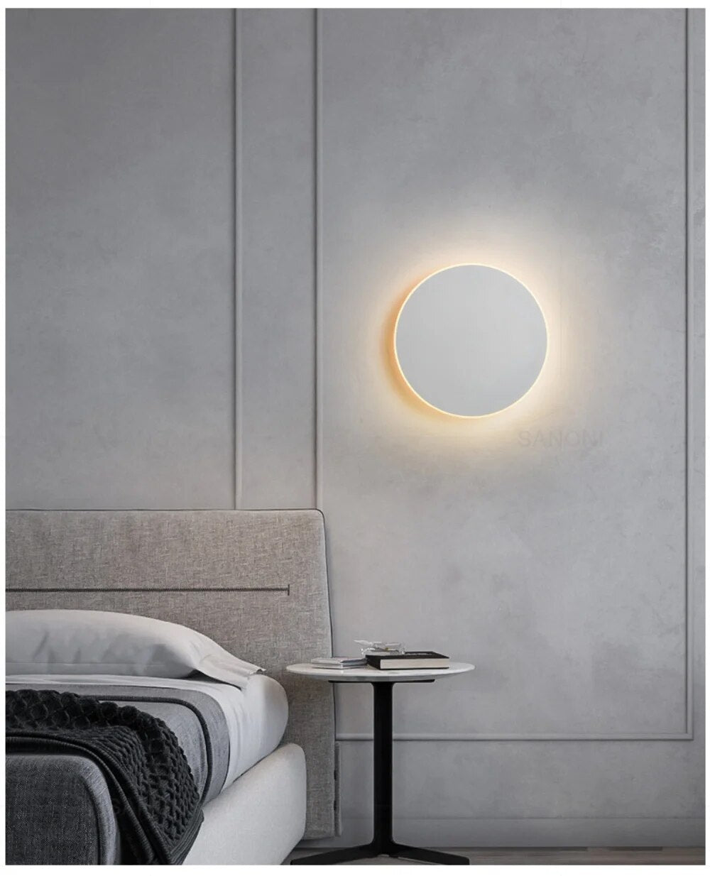Runde LED-Wandleuchte - SleekeSphere | Modern & Eleganz